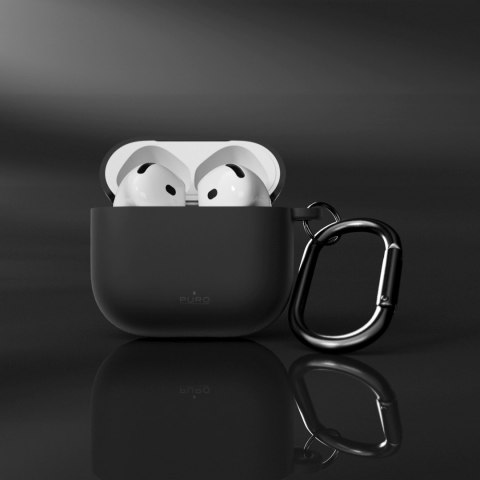Etui pokrowiec na słuchawki AirPods 4 Icon - czarny PURO