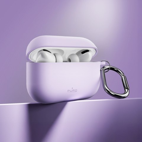 Etui pokrowiec na słuchawki AirPods Pro 3 Icon - fioletowy PURO