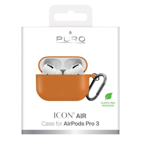 Etui pokrowiec na słuchawki AirPods Pro 3 Icon - pomarańczowy PURO