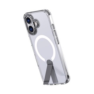 Etui pokrowiec z podstawką na iPhone 17 Hybrid Armor X MagSafe - przezroczysty HURTEL
