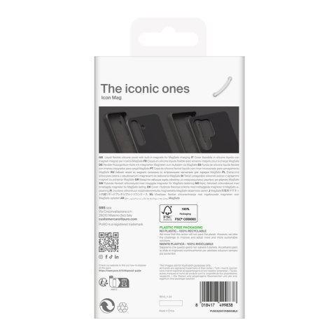 Etui silikonowe case do Samsung Galaxy S25 Icon Mag MagSafe - czarny PURO