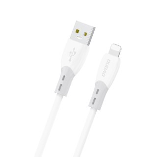 Kabel przewód z silikonowym oplotem USB-A - iPhone Lightning L25SL 30W 1m - biały DUDAO