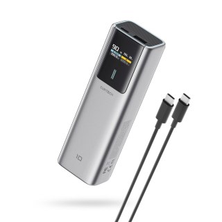 Powerbank 10000mAh USB-C USB-A 150W - szary CUKTECH