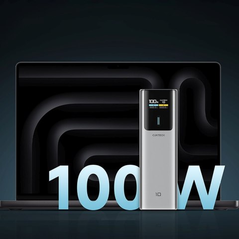 Powerbank 10000mAh USB-C USB-A 150W - szary CUKTECH