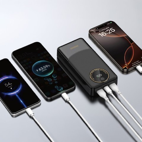 Powerbank 20000mAh USB-A USB-C K12Pro 22.5W PD - czarny DUDAO
