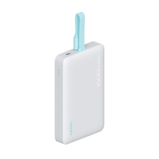 Powerbank magnetyczny 10000mAh USB-C z wbudowanym kablem USB-C - biały
