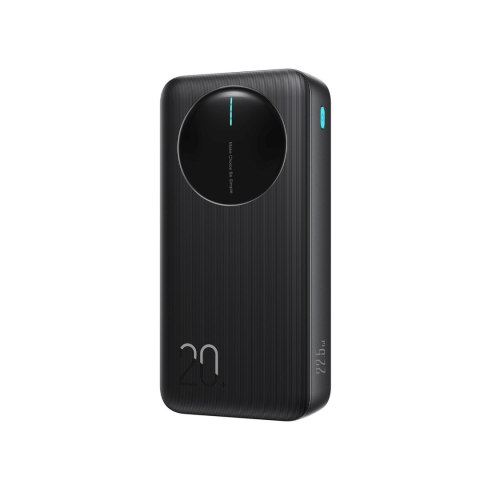 Powerbank z wyświetlaczem cyfrowym 20000mAh USB-A USB-C 22.5W - czarny