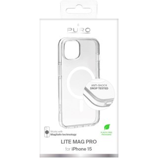 Etui silikonowe do iPhone 15 Lite Mag Pro MagSafe - przezroczyste PURO