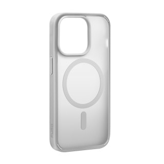 Etui silikonowe do iPhone 15 Pro Max Gradient MagSafe - srebrne PURO