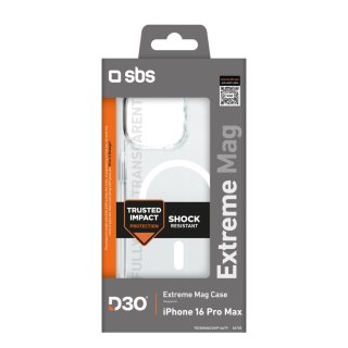 Etui do iPhone 16 Pro Max Extreme Mag D3O MagSafe - przezroczysty SBS