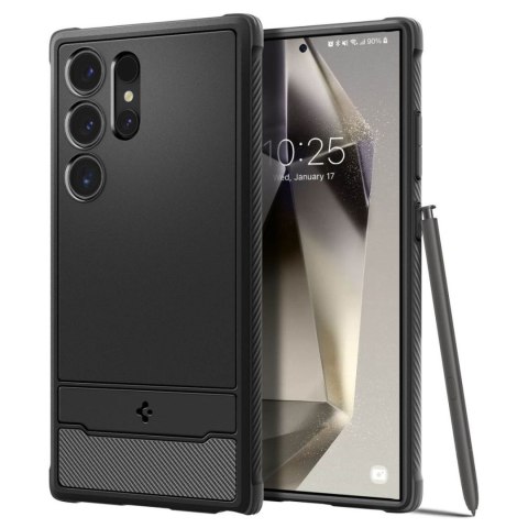Etui pokrowiec na Samsung Galaxy S24 Ultra Rugged Armor - czarny mat SPIGEN