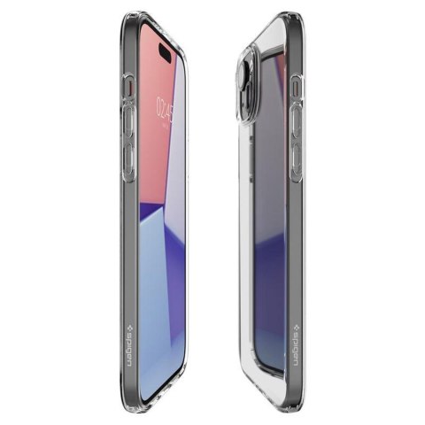 Etui pokrowiec na iPhone 15 Plus Crystal Flex - przezroczysty SPIGEN