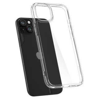 Etui pokrowiec na iPhone 15 Plus Crystal Hybrid - przezroczysty SPIGEN