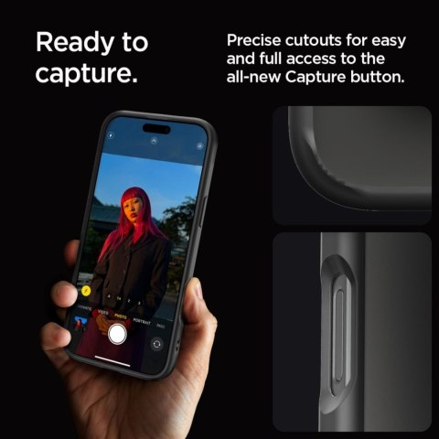 Etui pokrowiec na iPhone 16 Pro Max Ultra Hybrid - czarny mat SPIGEN
