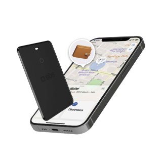 Lokalizator uniwersalny ultracienki iOS Android Track My Card - czarny SBS