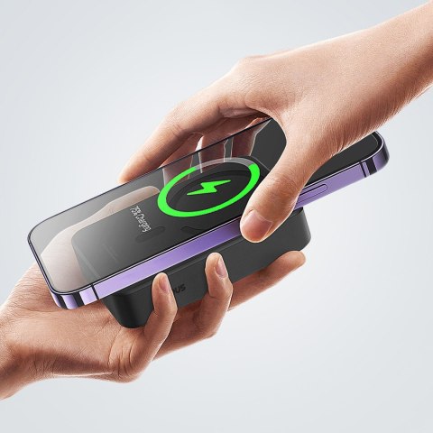 Powerbank magnetyczny 20000mAh 20W EnerFill FM41 z kablem USB-C 30cm - czarny BASEUS