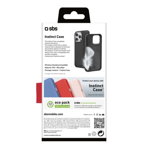 Etui pokrowiec case na iPhone 16 Pro Instinct - czarny SBS