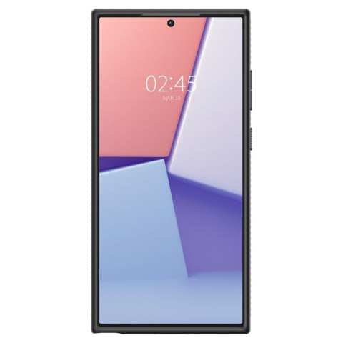 Etui pokrowiec na Samsung Galaxy S23 Ultra Liquid Air - czarny mat SPIGEN