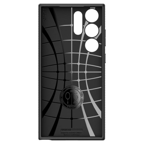 Etui pokrowiec na Samsung Galaxy S23 Ultra Liquid Air - czarny mat SPIGEN