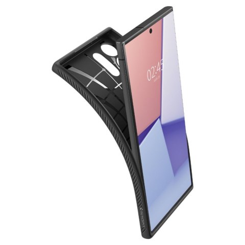 Etui pokrowiec na Samsung Galaxy S23 Ultra Liquid Air - czarny mat SPIGEN