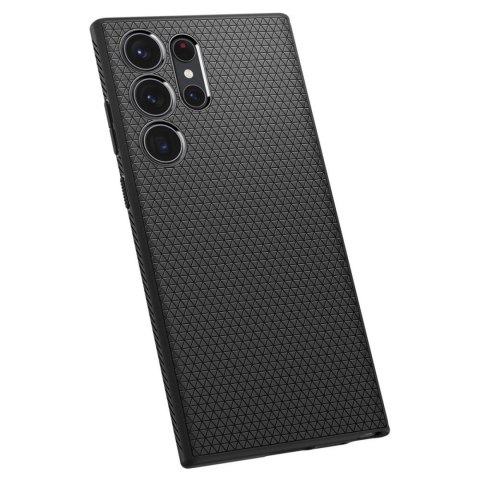 Etui pokrowiec na Samsung Galaxy S23 Ultra Liquid Air - czarny mat SPIGEN