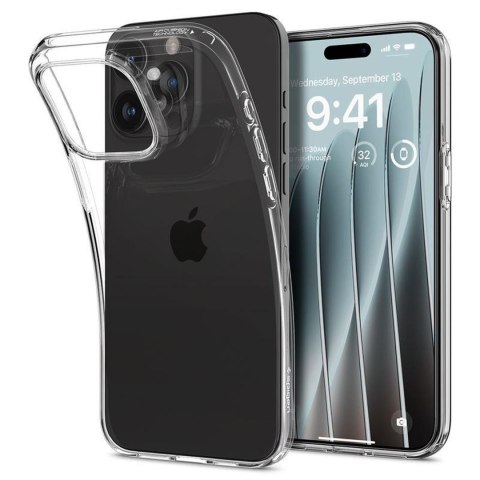 Etui pokrowiec na iPhone 15 Pro Max Crystal Flex - przezroczysty SPIGEN