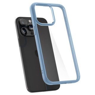 Etui pokrowiec na iPhone 15 Pro Max Crystal Hybrid - przezroczysto niebieski SPIGEN