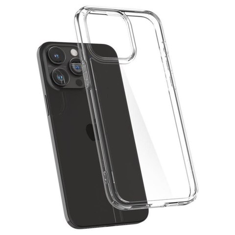 Etui pokrowiec na iPhone 15 Pro Max Crystal Hybrid - przezroczysty SPIGEN