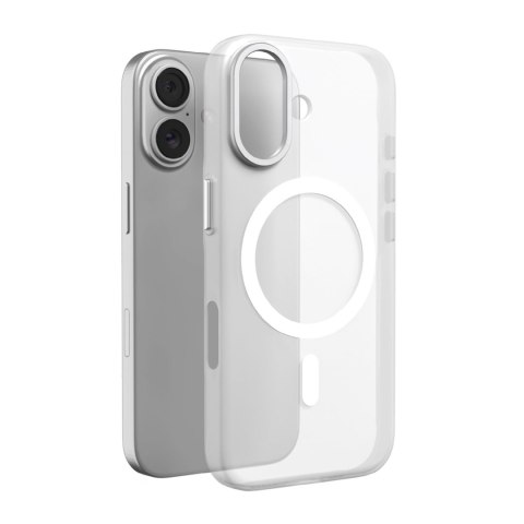 Etui pokrowiec na iPhone 17 Lightfeel MagSafe - przezroczysto białe PURO