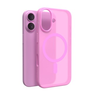 Etui silikonowe do iPhone 16 Daylight MagSafe - różowe PURO