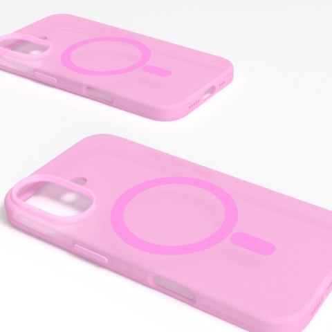 Etui silikonowe do iPhone 16 Daylight MagSafe - różowe PURO