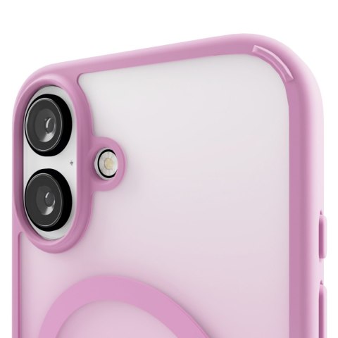 Etui silikonowe do iPhone 16 Gradient MagSafe - różowe PURO