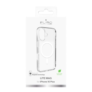 Etui silikonowe do iPhone 16 Plus Lite Mag MagSafe - przezroczyste PURO