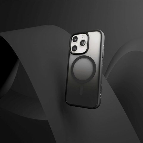 Etui silikonowe do iPhone 16 Pro Gradient MagSafe - czarne PURO