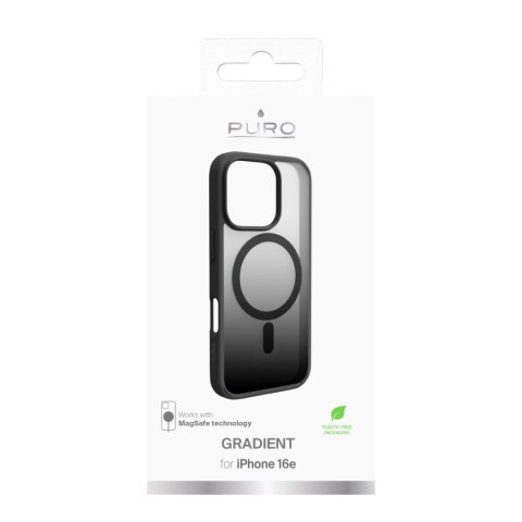 Etui silikonowe do iPhone 16 Pro Max Gradient MagSafe - czarne PURO
