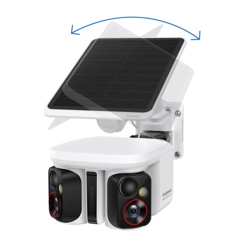 Kamera zewnętrzna do monitoringu z panelem słonecznym 3K IP65 - biała BASEUS