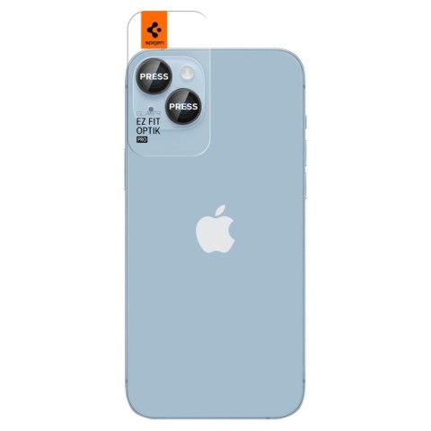 Osłona aparatu na iPhone 14 / Plus / 15 / Plus czarna - 2 szt. SPIGEN