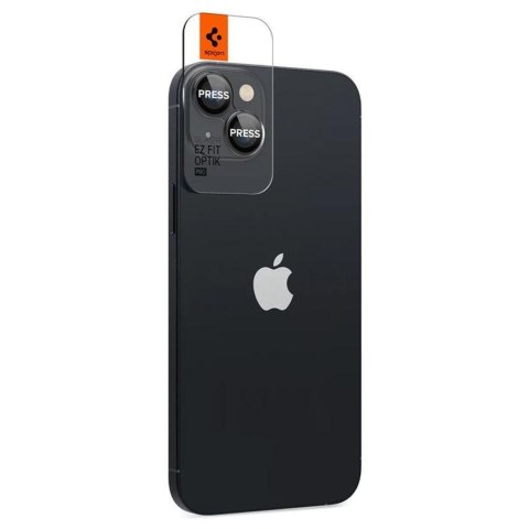 Osłona aparatu na iPhone 14 / Plus / 15 / Plus czarna - 2 szt. SPIGEN