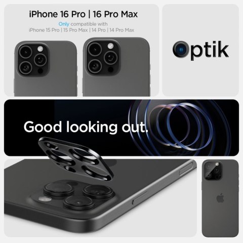 Osłona aparatu na iPhone 14 Pro / Pro Max / 15 Pro / Pro Max / 16 Pro / Pro Max czarna - 2 szt. SPIGEN