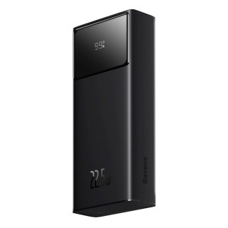 Powerbank 20000mAh USB-A USB-C z wyświetlaczem kablem 22.5W - czarny BASEUS