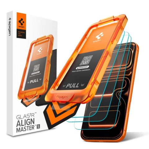 Szkło hartowane na iPhone 17 Pro z aplikatorem - 3 szt. SPIGEN