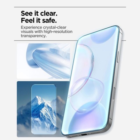 Szkło hartowane na iPhone 17 Pro z aplikatorem - 3 szt. SPIGEN