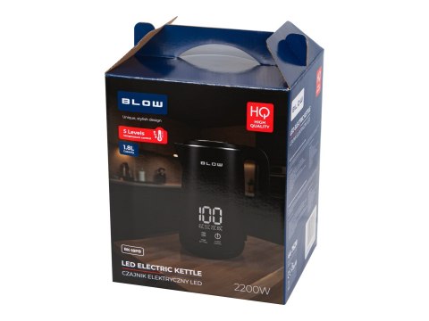 Czajnik czarny z wyświetlaczem 2200W BK-18PB BLOW