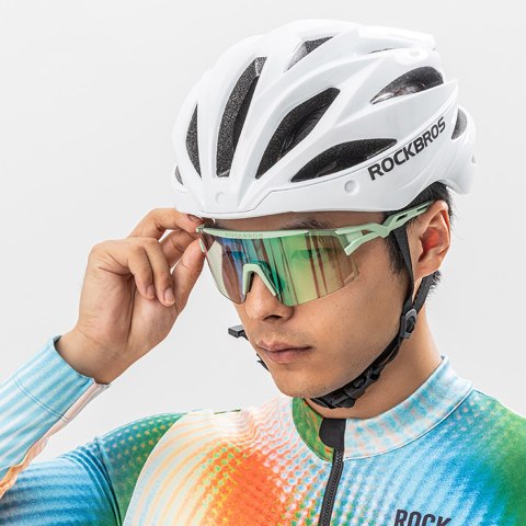 Okulary rowerowe fotochromowe z filtrem UV i wkładką korekcyjną - przezroczyste czarne