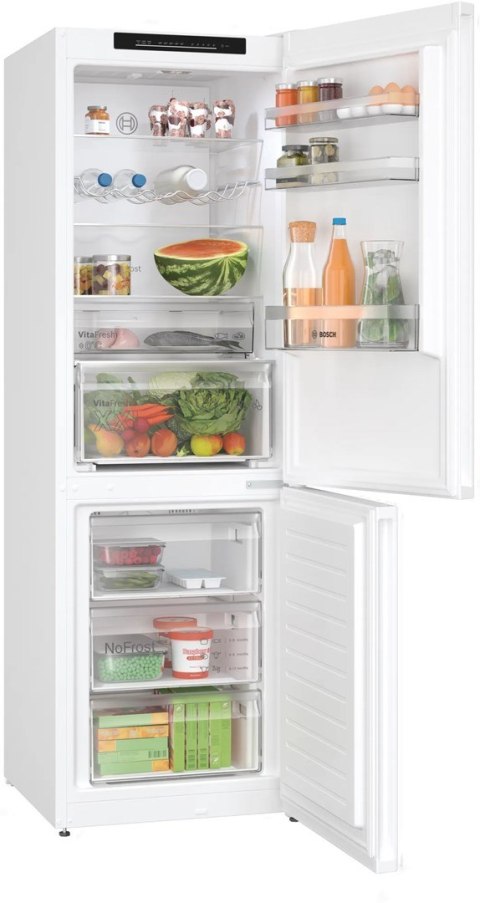 Lodówka BOSCH KGN362WDF Serie 4 Total No Frost 186 cm | VitaFresh | MultiAirflow | SuperCooling