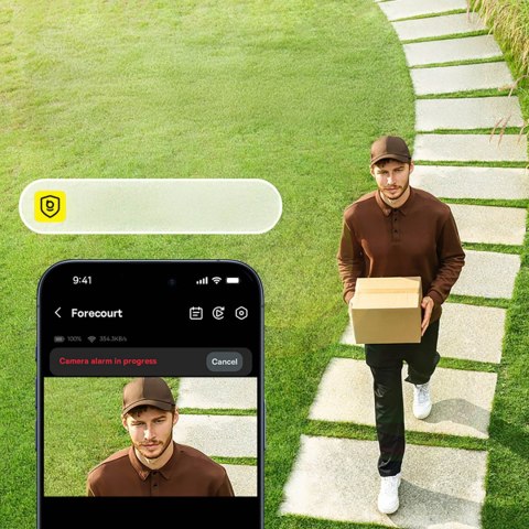 Kamera zewnętrzna z panelem słonecznym Security S1 Lite 5200mAh 2K - biała BASEUS