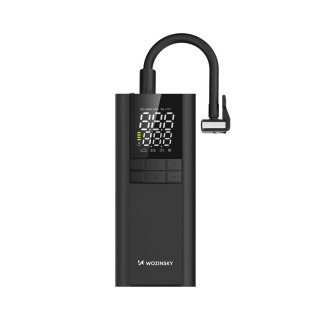 Kompresor pompka elektryczna powerbank latarka 150 PSI 8000mAh - czarny WOZINSKY