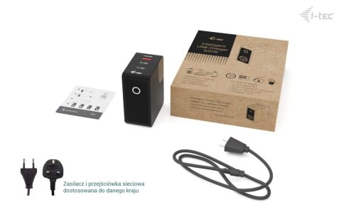 Ładowarka 100W Intelligent Multiport USB Charger 2xUSB-C 1xUSB-A LCD 150 cm