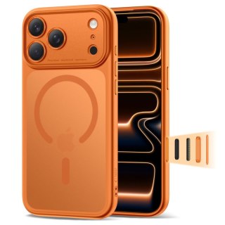 Etui pokrowiec na iPhone 17 Pro Magpeak MagSafe CC - pomarańczowy Tech-Protect