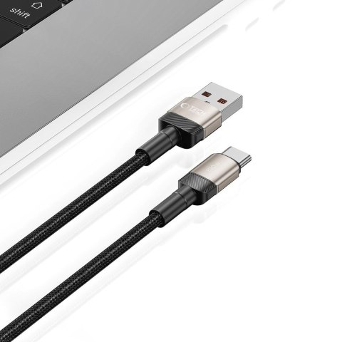 Kabel przewód USB-C - USB-A UltraBoost Evo 100W 5A 2m - tytanowy Tech-Protect